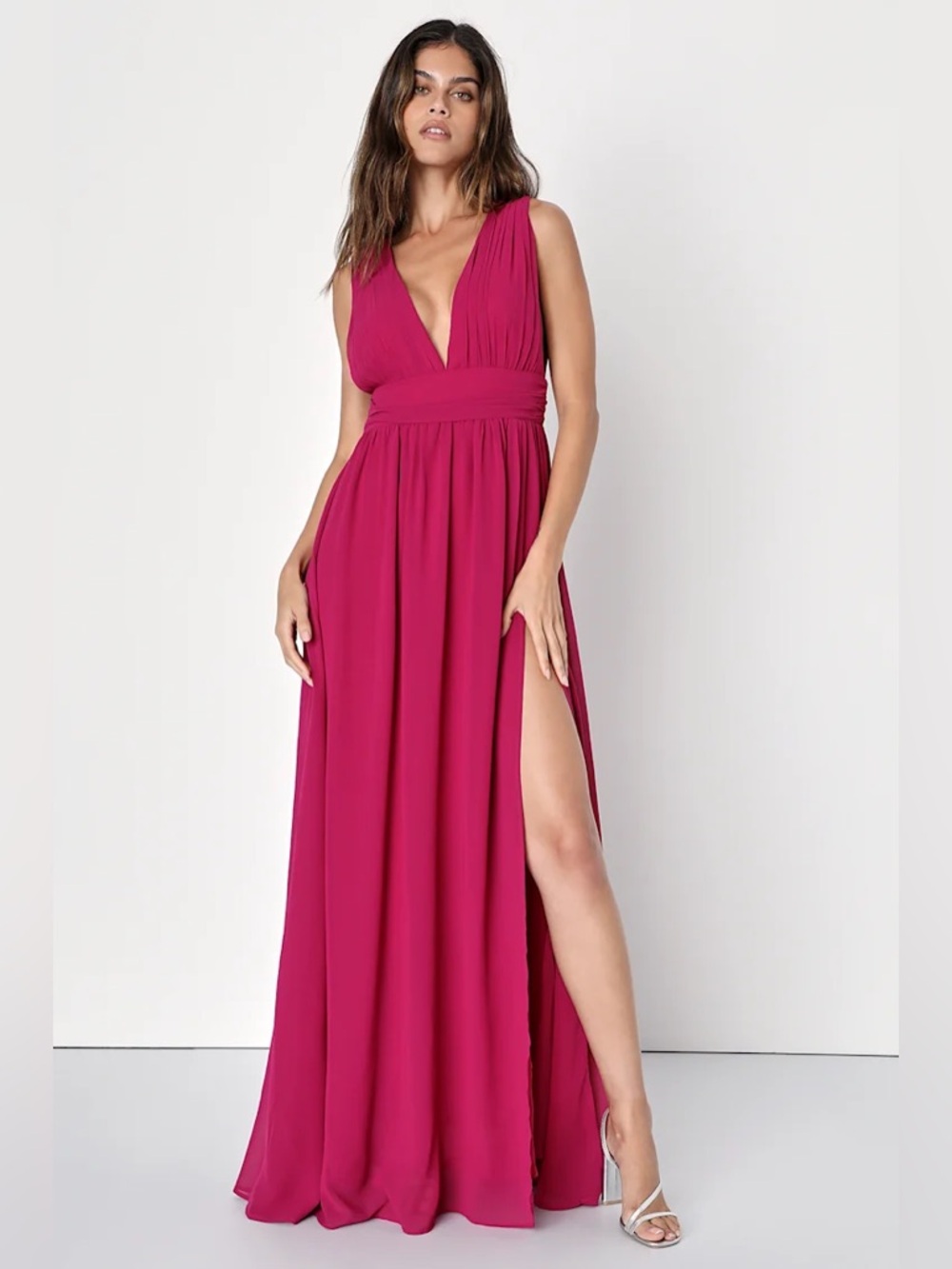 Lulus Heavenly Hues Magenta Maxi Dress